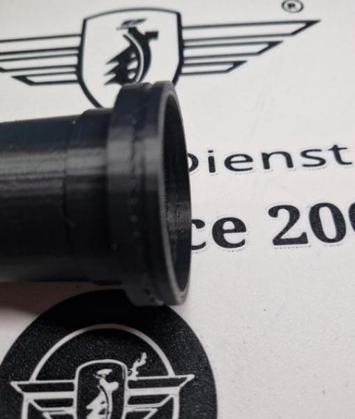 Zündapp Ansaugtrichter für Bing Vergaser, runde Schwimmerkammer TPU 517-10.114